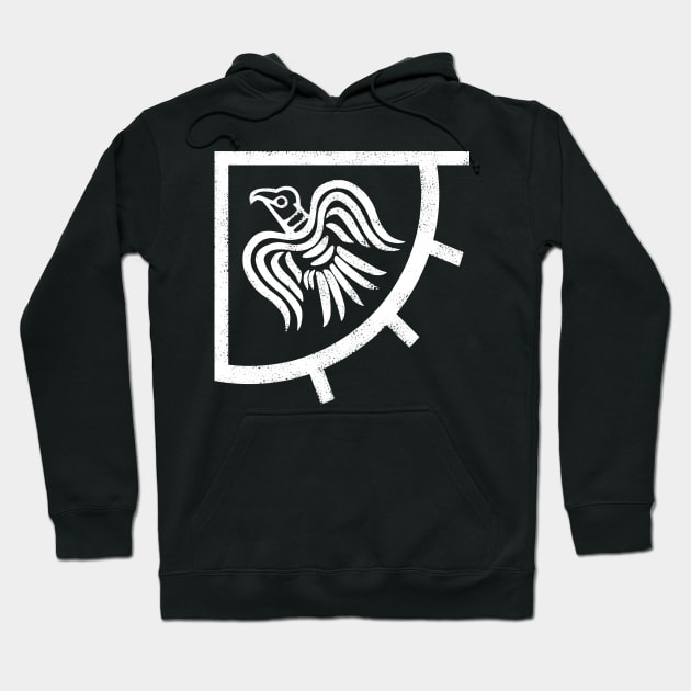 The raven banner Hoodie by mailboxdisco